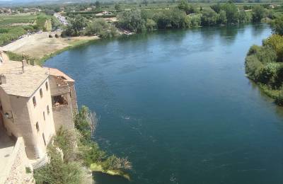 Río Ebro a su paso por Miravet