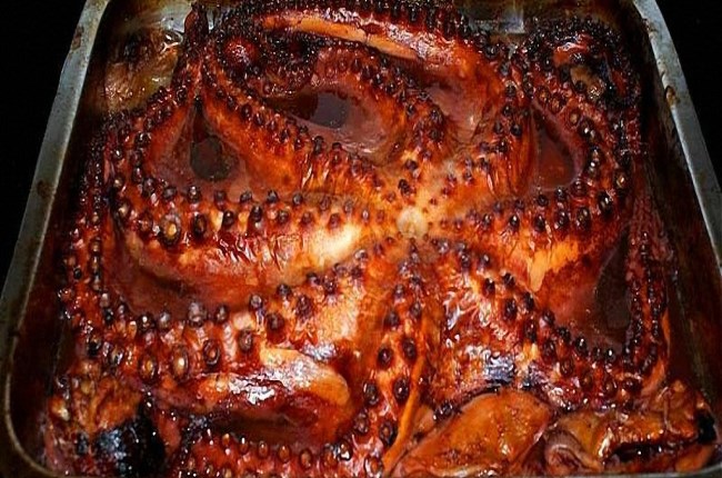 pulpo al horno